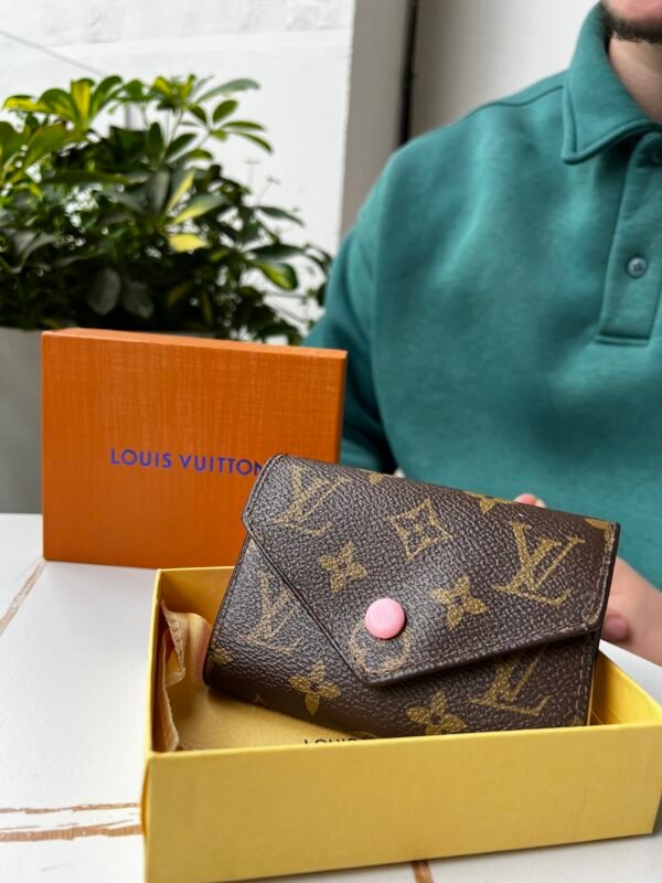 Porte-monnaie LV Marron Rose