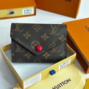 Porte-monnaie LV Marron Rouge  2700DA