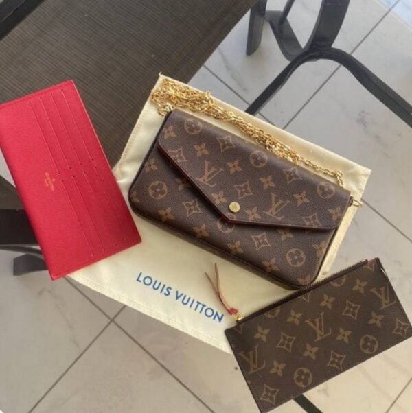 Sac LV Félicie Intérieur Rouge