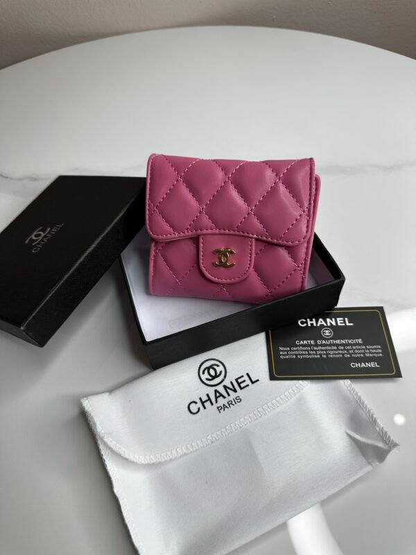 Porte-monnaie Channel Pink