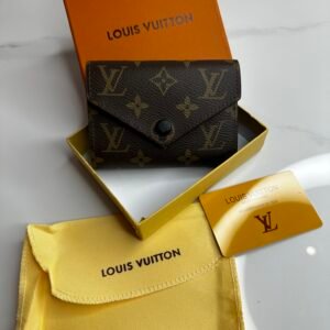 Porte-monnaie LV Marron Intérieur Noir