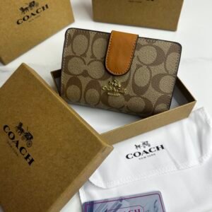 Porte-monnaie Coach Marron Chocolat