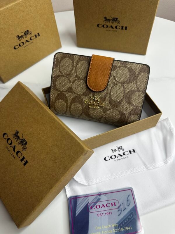 Porte-monnaie Coach Marron Chocolat