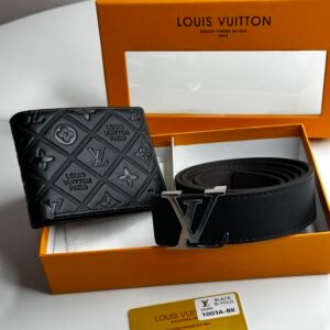 Pack Ceinture + Portfeuille Hermes LV Black