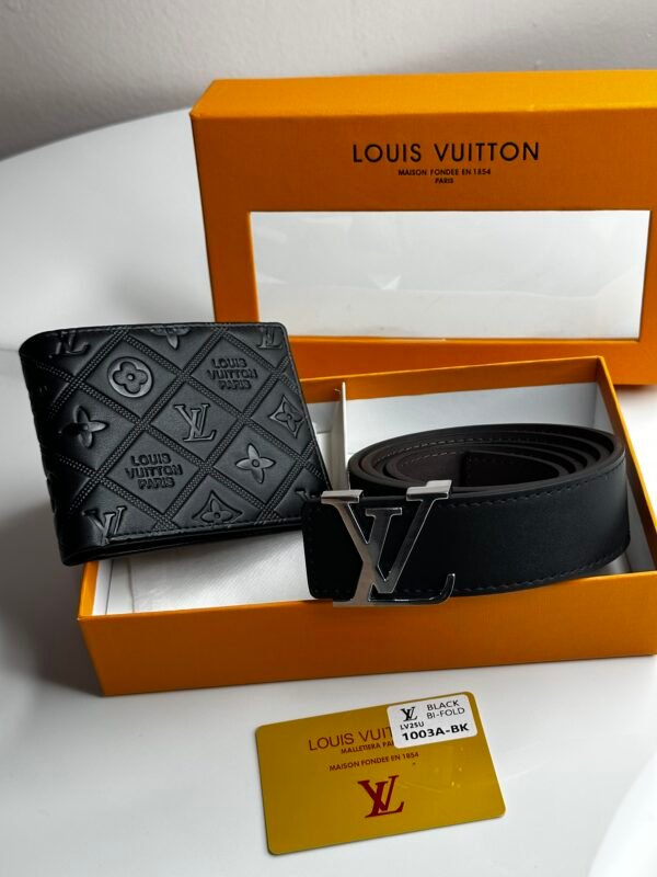 Pack Ceinture + Portfeuille Hermes LV Black