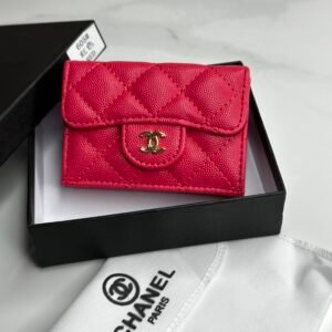 Porte-monnaies Channel Mini Rouge