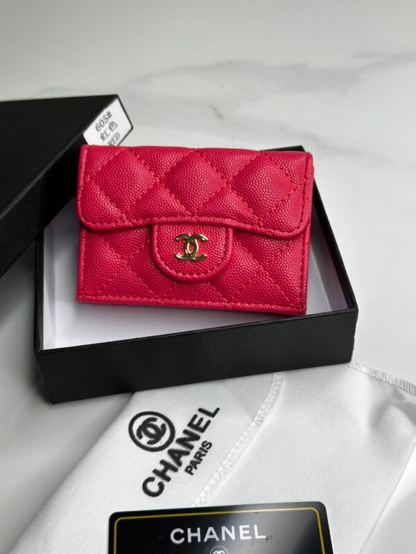 Porte-monnaies Channel Mini Rouge