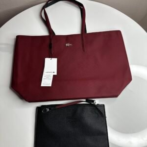 Sac Lacoste Double Face Bordeaux / Noir