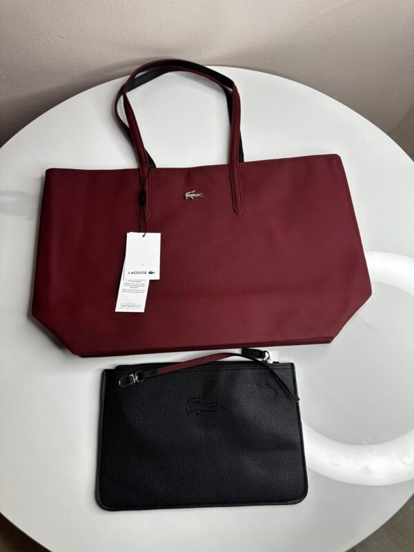 Sac Lacoste Double Face Bordeaux / Noir