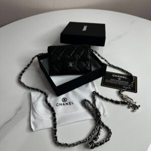 Mini Sac Chanel Noir Argent    Caviar                                                   4900 DA