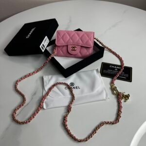Mini Sac chanel Rose Bébé Caviar  4900DA