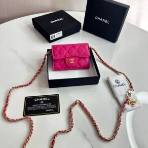 Mini Sac Chanel Rose Foshia Caviar 4900 DA