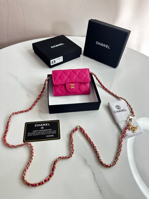 IMG_5948 Mini Sac Chanel Rose Foshia Caviar 4900 DA