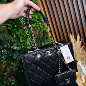 Sac channel 2 Piéces Noir 30 CM