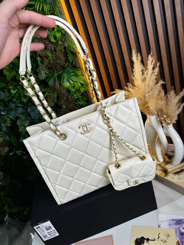 Sac channel 2 Pieces Blanc 30 CM