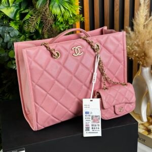 Sac Channel 2 Pieces Pink 30 CM